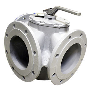 DR150GFLA клапан трехходовой поворотный (PN6, DN150, Kvs630, 2…130°C), Изображение №1