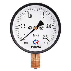 ТВ-110Р.00-(-0,1...0)МПа-G1/8-кл.т.2,5 вакуумметр технический, Изображение №1