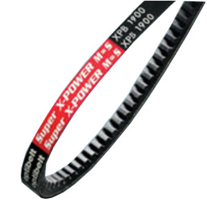 Super-X-POWER-M=S-XPA ремень клиновый узкий с открытыми боковыми гранями и фасонным зубом 1000 мм, Изображение №1