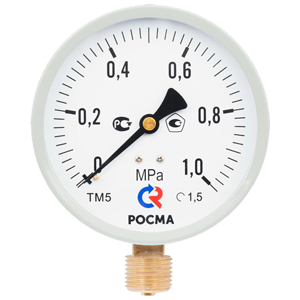ТМ-510Р.00-М2-(0...0,25-6)МПа-кл.т.1,5 манометр, Изображение №1