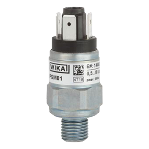 PSM01-NO-(30-320)бар-G1/8B-6,3х0,8/3pin-нерж.ст.-PTFE/NBR реле давления, Изображение №1
