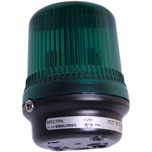 B200SLF250B/G Spectra маяк индикаторный под лампу накаливания 5W, зеленый, 12-250V (без лампы), Изображение №1
