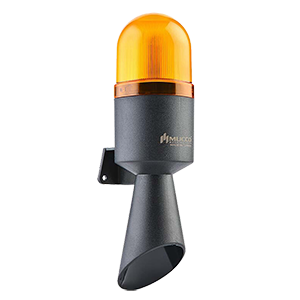 SNT-B712-3 горн со светодиодным маяком, желтый, 16 тонов, 124-130 dB, 40-250 V AC/DC, Изображение №1