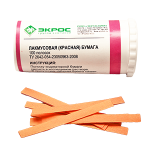 Бумага индикаторная лакмусовая красная, 100шт./упак., Изображение №1