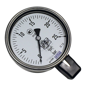 232.50.100-(0-1500)psi-снизу-М20х1,5-кл.т.1,0 манометр из нержавеющей стали, Изображение №1