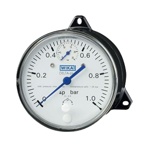 DPG40.100-(0-0,25)бар/25бар-снизу-2хG1/4внутр-NBR-кл.т.2,5 манометр дифференциального давления DELTA-plus, Изображение №1