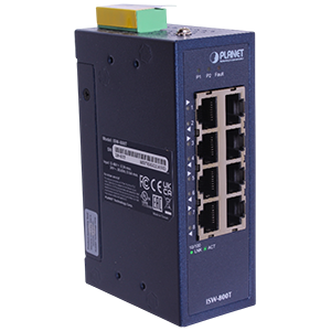 ISW-800T коммутатор промышленный компактный 8-портовый 10/100TX, IP30, Изображение №1