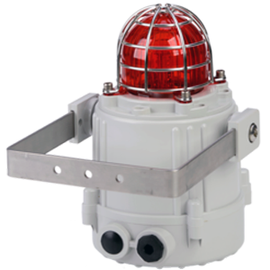 MBX05AC230AN1A1R/R сигнализатор оптический морского исполнения, линза красная, 5J, 230V AC, Изображение №1