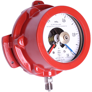 ДМ2005Сг1Ех-Кс-У2-(0-1...600)кгс/см2-кл.т.1,5 манометр сигнализирующий взрывозащищенный, Изображение №1