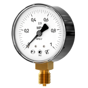 МП2-У-У2-(0-1,6..100)кгс/см2-кл.т.1,5-кислород-Ном-ЦСМ манометр технический показывающий, Изображение №1