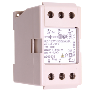 Е855-125В/1c-2-х-х-х-220AC/DC-М6 преобразователь измерительный напряжения переменного тока, Изображение №1