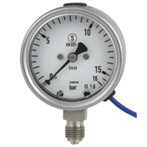 PGT23.063-(0-25)бар-снизу-G1/2B-(4..20)мА/2пр.-2м-кл.т.1,6 манометр с электрическим выходным сигналом, Изображение №1