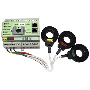 УМЗ-ЭР-250-исп.6 устройство мониторинга и защиты электродвигателей IRDA, RS-485, IP30, Изображение №1