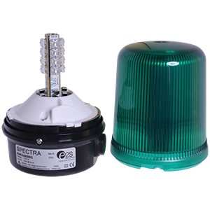 B300LDA050B/G Spectra маяк светодиодный многофункциональный зеленый, 10-50V DC, 16 светодиодов, Изображение №2