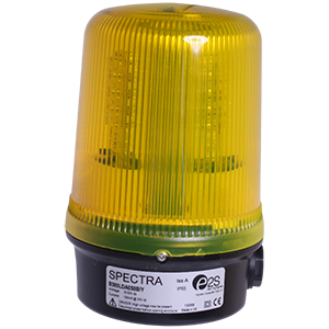 B300LDA050B/Y Spectra маяк светодиодный многофункциональный желтый, 10-50V DC, 16 светодиодов, Изображение №1