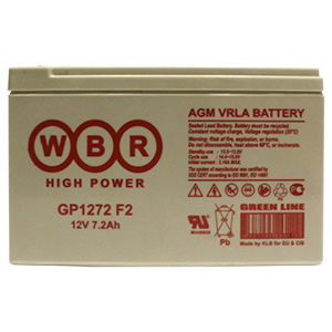 WBR-GP-1272-F2 батарея аккумуляторная (12В; 7.2Ач), Изображение №2