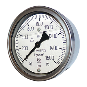 ДМ8008-Ву-У2-(0-1..600)кгс/см2-1,5-ОШ манометр показывающий виброустойчивый, Изображение №1