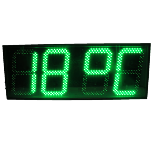 Импульс-435-T-G часы электронные офисные с датчиком температуры (зеленая индикация), Изображение №2