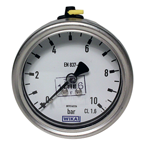 232.50.063-(0-16)МПа-сзади-G1/4B-кл.т.1,6 манометр из нержавеющей стали, Изображение №1