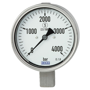 PG23HP-P.160-(0-2500)бар-снизу-G1/2B-кл.т.1,0 манометр гидрозаполненный силиконом для высоких давлений, Изображение №1