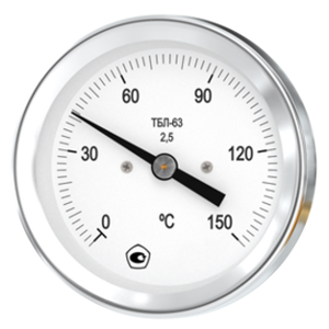 ТБЛ-80-(0...+120)°C-50-1,5-РШ термометр биметаллический, Изображение №1