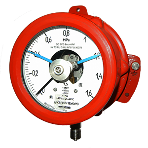ДА2005Сг1Ех-Кс-У2-(-1-0,6..24)кгс/см2-кл.т.1,5 мановакуумметр сигнализирующий взрывозащищенный, Изображение №1