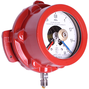 ДМ2005Сг1Ех-Кс-У2-(0-1...600)кгс/см2-кл.т.1,0 манометр сигнализирующий взрывозащищенный, Изображение №1