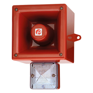 AL112NHAC230G/R AlertAligh сигнализатор светозвуковой светодиодный, красный, 120 dB, 230V AC, Изображение №1