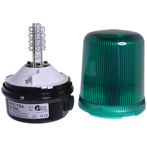 B300LDA230B/G Spectra маяк светодиодный многофункциональный зеленый, 90-230V AC, 16 светодиодов, Изображение №2