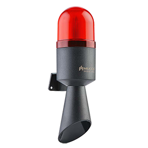 SNT-B711-1 горн со светодиодным маяком, красный, 16 тонов, 124-130 dB, 12-24 V AC/DC, Изображение №1