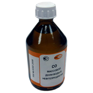 ГСО 9262-2008 ВН-1,0-НС вода в нефтепродуктах, 1,00% масс.,100 мл флакон, Изображение №1