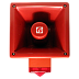 HAL121XDC024G/R Hootronic сирена с ксеноновым проблесковым маяком, красный, 121 dB, 24V DC, Изображение №1