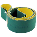 Ремень плоский с полиамидным сердечником 0,8 мм, 8450х20х2 мм, зеленый/желтый, минимальный диаметр шкива 70 мм