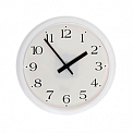 УЧС-250-Б-м часы вторичные стрелочные офисные минутные, круглый белый корпус