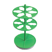 ЭКРОС-2930 (ПЭ-2930) штатив лабораторный для 6-ти цилиндрических делительных воронок объемом 250 мл