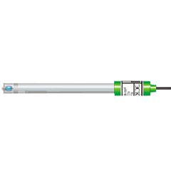 ЭСК-10308/4 pH-электрод стеклянный лабораторный комбинированный в пластмассовом корпусе (0...14pH; pH=4,0; Ei=0мВ) (К80.10 - разъем BNC + штепсель ШП4-2, кабель 800 мм)