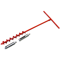 Робур-грунт пробоотборник почвенный (1 штанга, 3 буровых насадки: бур спиральный, для комбинированных почв, для слабосвязанных почв)