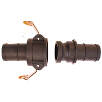 БРС соединение быстроразъемное типа Camlock 2" (ПВХ, мама - под хомут, папа - под хомут)