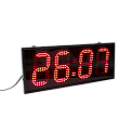Импульс-413-SS-R часы электронные вторичные офисные (красная индикация)