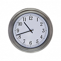 УЧС-415-м часы вторичные стрелочные офисные минутные, круглый серый корпус