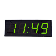 СВР-05-4В100 часы вторичные цифровые офисные (Зелёный)