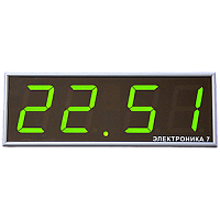 Электроника7-2100СМ4 часы электронные офисные автономные, 0.5 кд (зеленая индикация), NTP-синхронизация, LAN, питание PPoE