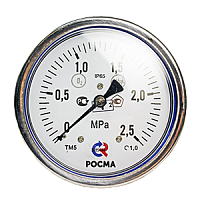 ТМ-521ТЭ.00-(0...100)МПа-G1/2-кл.т.1,0 манометр коррозионностойкий