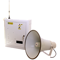 С-40ЭА-gsm-lan сирена электронная (4 рупорных громкоговорителя х 40Вт, аккумулятор, блок GSM, модуль Ethernet (LAN))