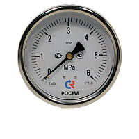 ТВ-520Т.00-(-0,1...0)МПа-G1/2-кл.т.1,0 вакуумметр виброустойчивый
