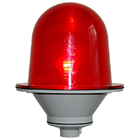 ЗОМ-75Вт огонь заградительный красный 220V AC, IP65