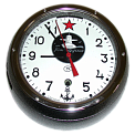 5-ЧМ-М3-А часы механические судовые антимагнитные, циферблат "сектор молчания", корпус "антик серебро"
