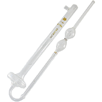 ВПЖ-4-0,37 вискозиметр капиллярный стеклянный, d=0,37 мм, К=0,003 мм2/с2, диапазон измерения 0,6-3 мм2/с