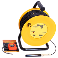 ЭУ-150 уровнемер скважинный тросовый электроконтактный (двухжильный трос 150 м, метки через 1 м, диаметр датчика 16 мм)