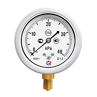 КМ-12Т-(0...6-60)кПа-кл.т.1,5 манометр для измерения низких давлений газов